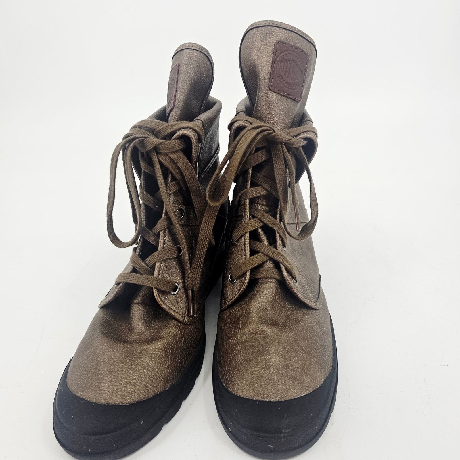 Palladium Palladium Ecuador Brown Leather Wedge Hidden Heel Boot 11 Size US 11 / IT 41 - 2 Thumbnail