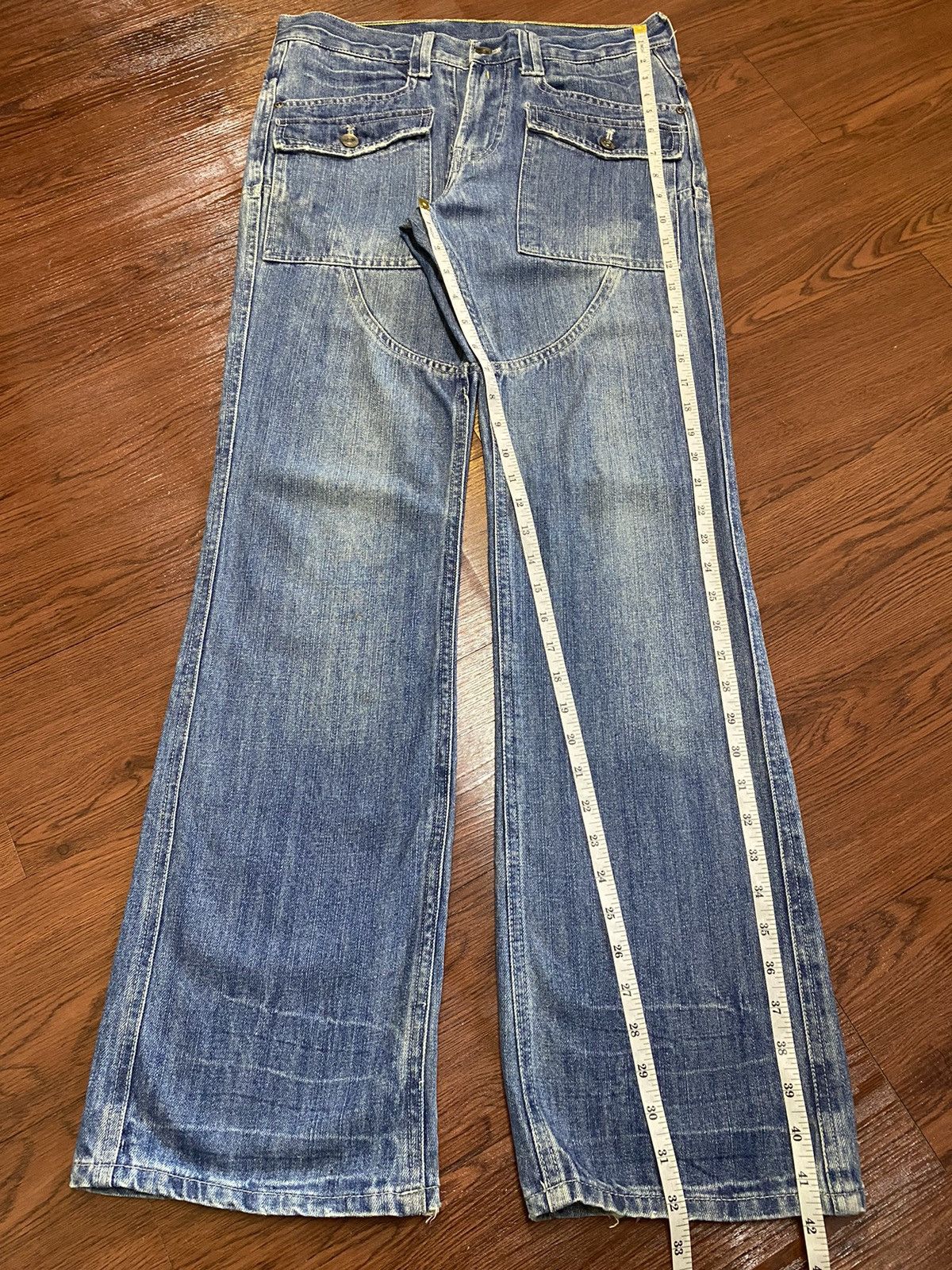 Japanese Brand Vintage Japanese Brand Bush Pants Flare Jeans Size US 31 - 13 Thumbnail