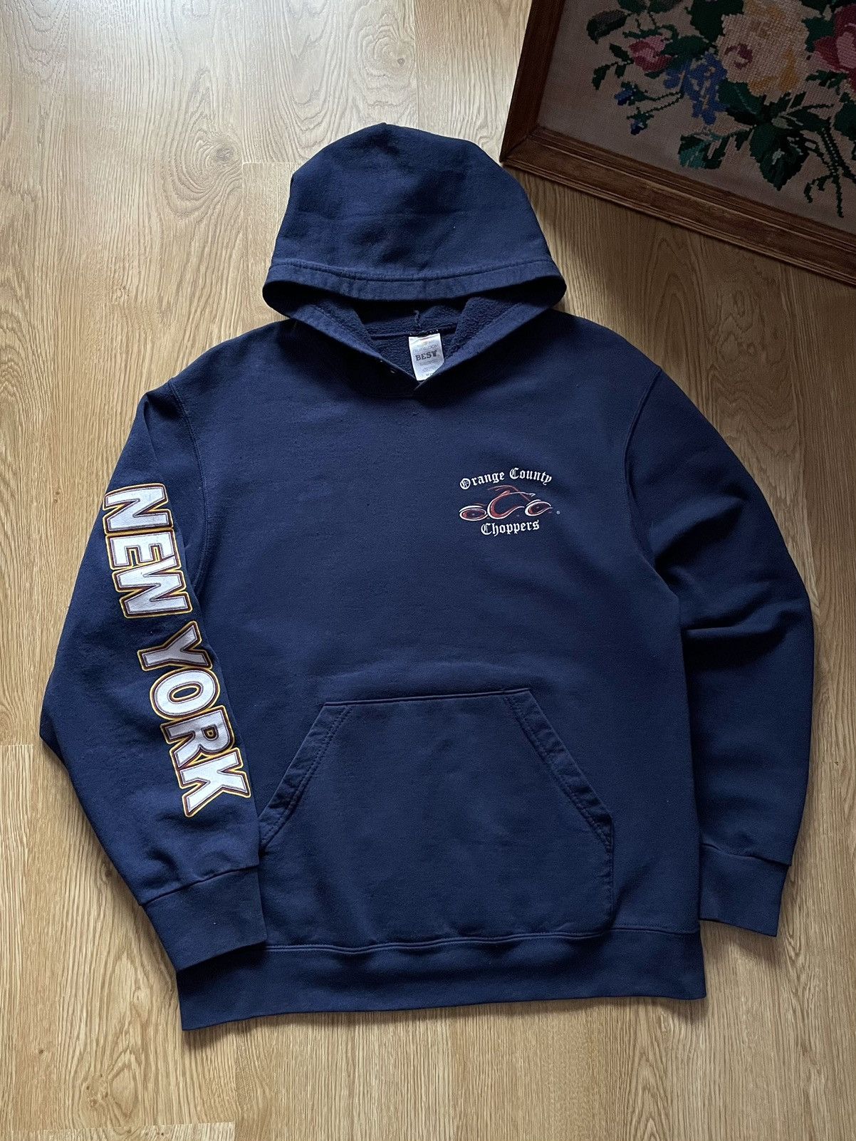 Harley Davidson Vintage Y2K Orange Country Choppers New York Biker Hoodie Size US M / EU 48-50 / 2 - 8 Thumbnail