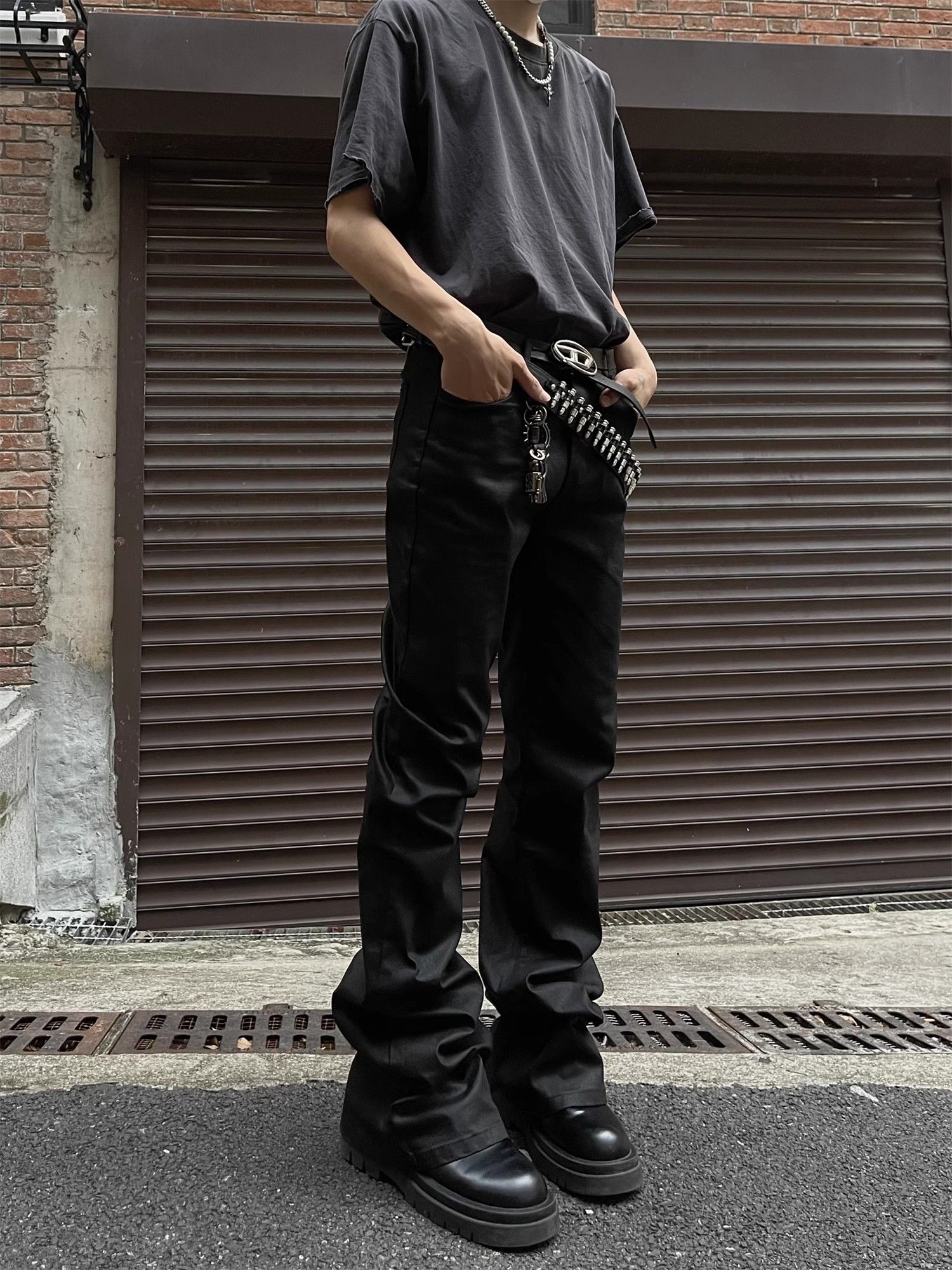 Japanese Brand × Jean Wax faced matte glossy jeans Size US 32 / EU 48 - 1 Thumbnail