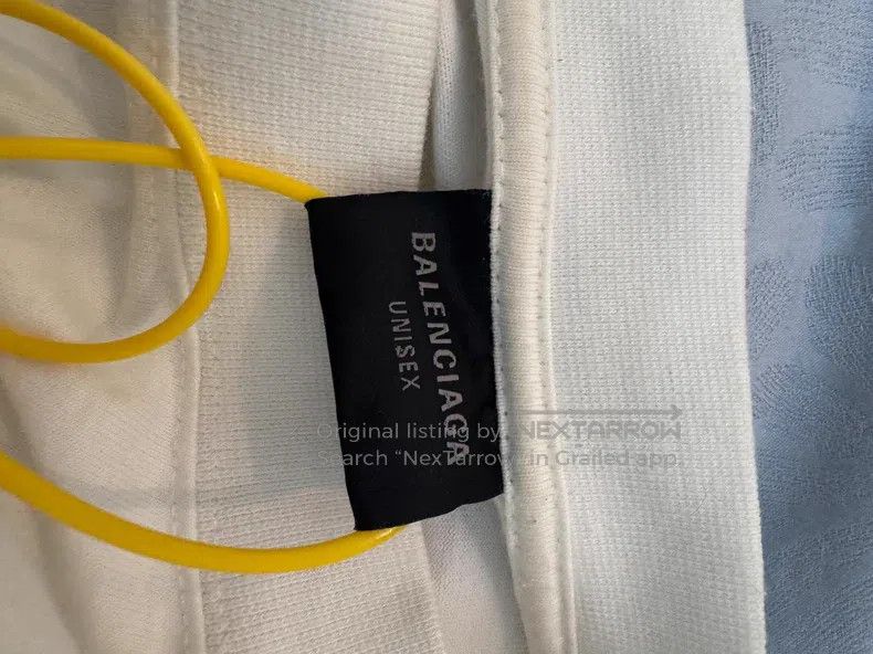 Balenciaga Balenciaga Embroidered Logo Short Sleeve T-Shirt White Size US S / EU 44-46 / 1 - 3 Thumbnail