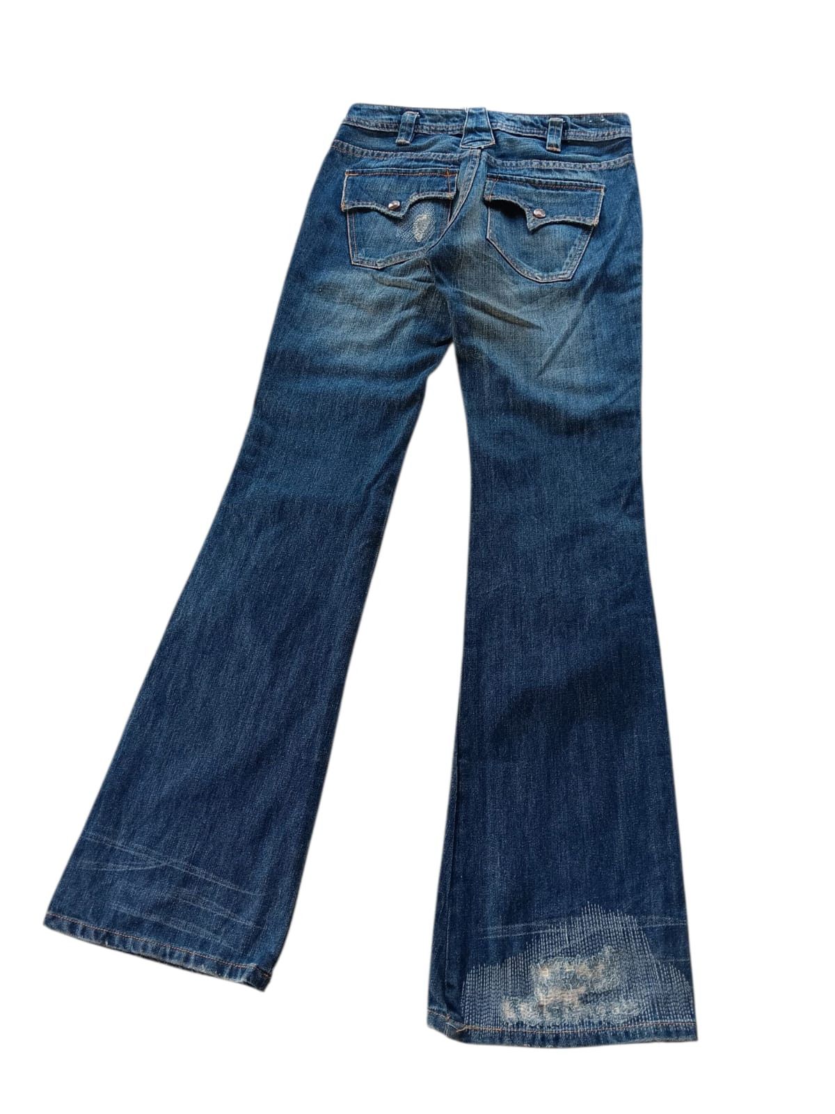 Japanese Brand Vintage Big train flared low rise jeans Size US 28 / EU 44 - 9 Thumbnail