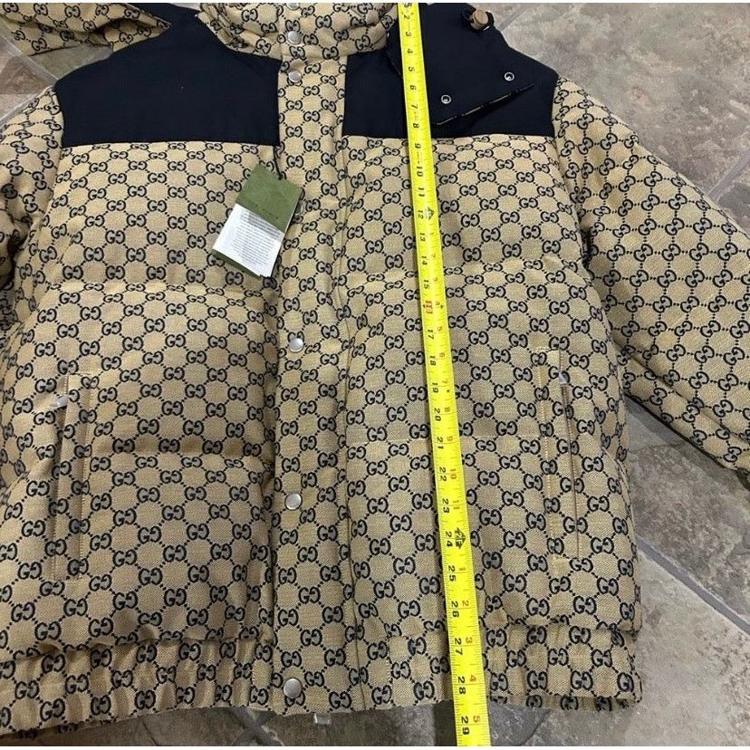 Gucci Mens Gucci GG canvas down puffer jacket size 52/extra large Size US XL / EU 56 / 4 - 8 Thumbnail