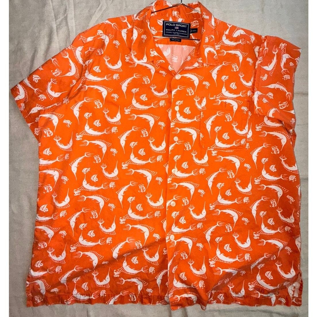 Ralph Lauren Sport VTG Polo Sport Ralph Lauren Shirt Mens XXL Marlin AOP READ Size US XXL / EU 58 / 5 - 4 Thumbnail