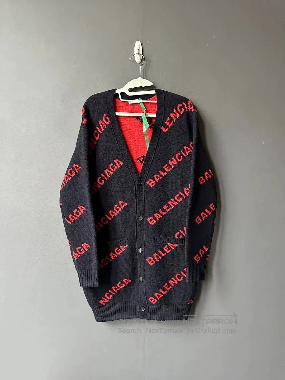 Balenciaga Balenciaga Logo Print Cardigan. Size US XS / EU 42 / 0 - 1 Thumbnail