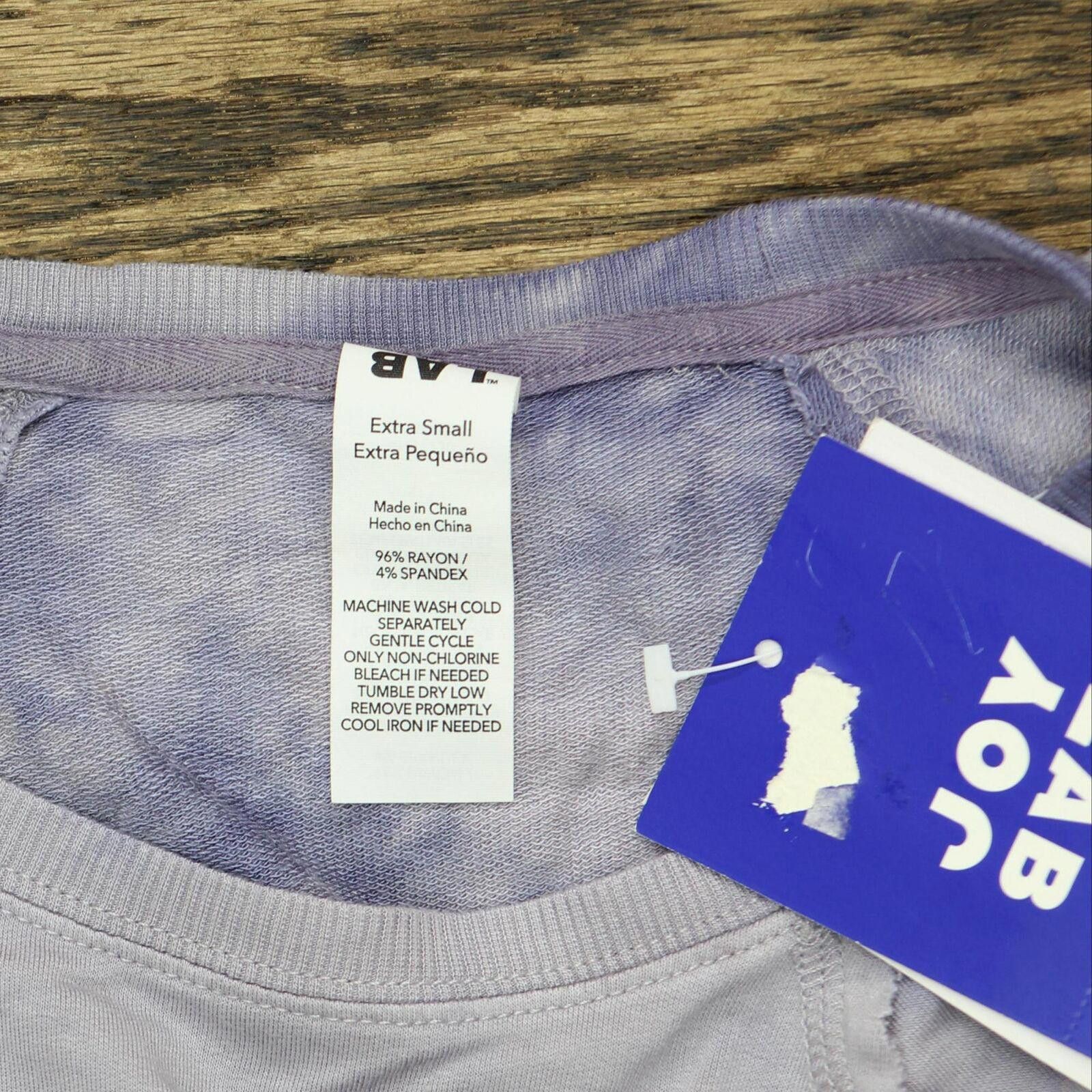 Designer Joylab Soft Lightweight Sweatshirt P7877 Blue Gray XS Size XS / US 0-2 / IT 36-38 - 4 Thumbnail