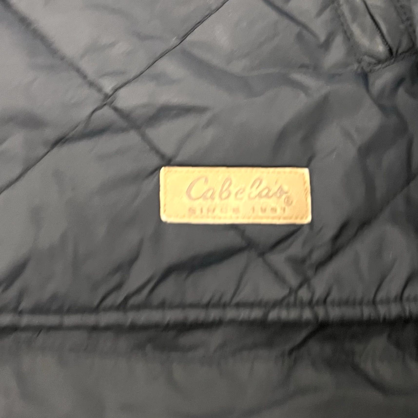 Vintage Cabela's XL Quilted Jacket Black Nylon Zip Up Size US XL / EU 56 / 4 - 2 Thumbnail