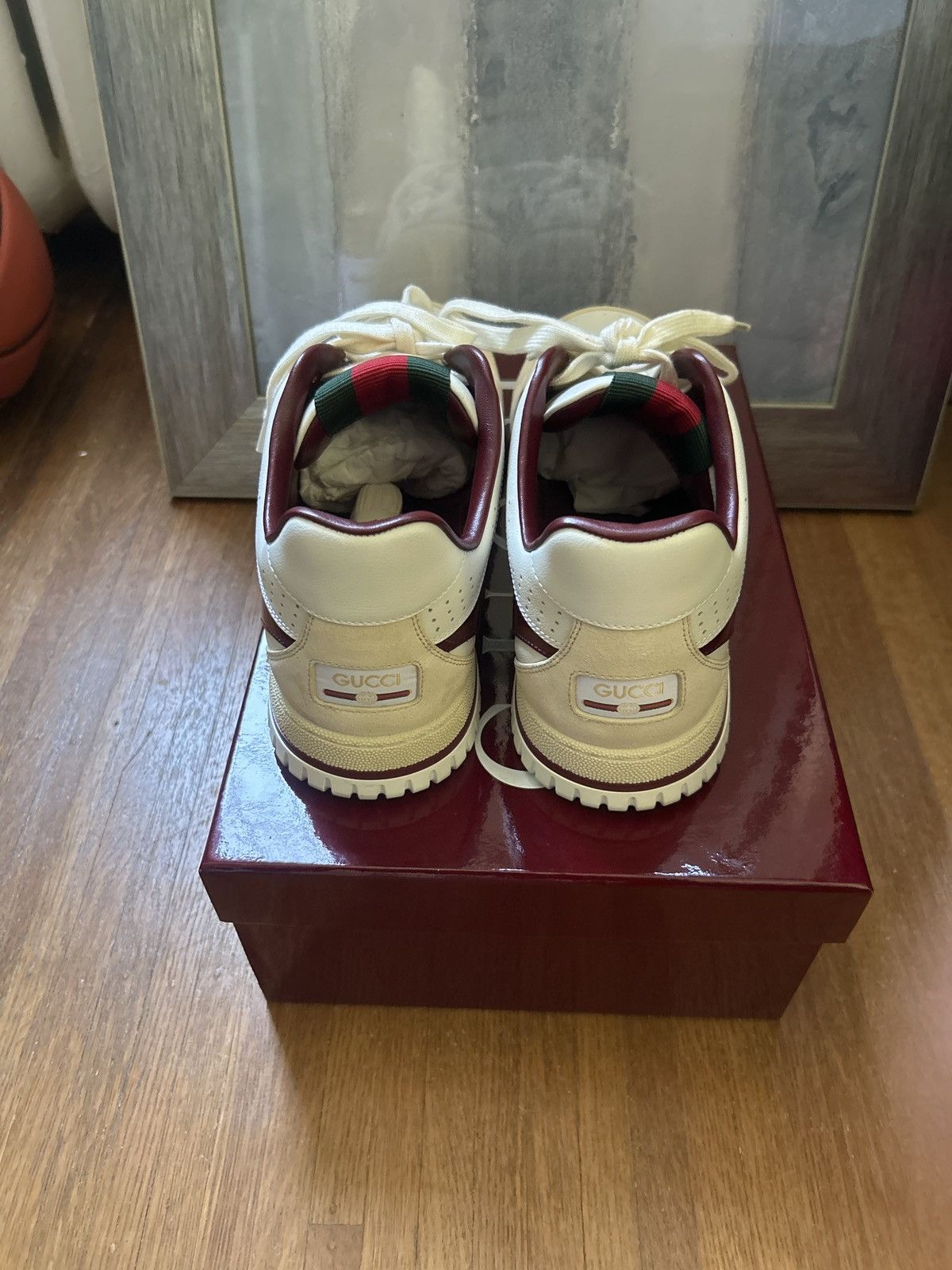 Gucci Limites edition maroon gucci shoes Size US 11.5 / EU 44-45 - 4 Thumbnail