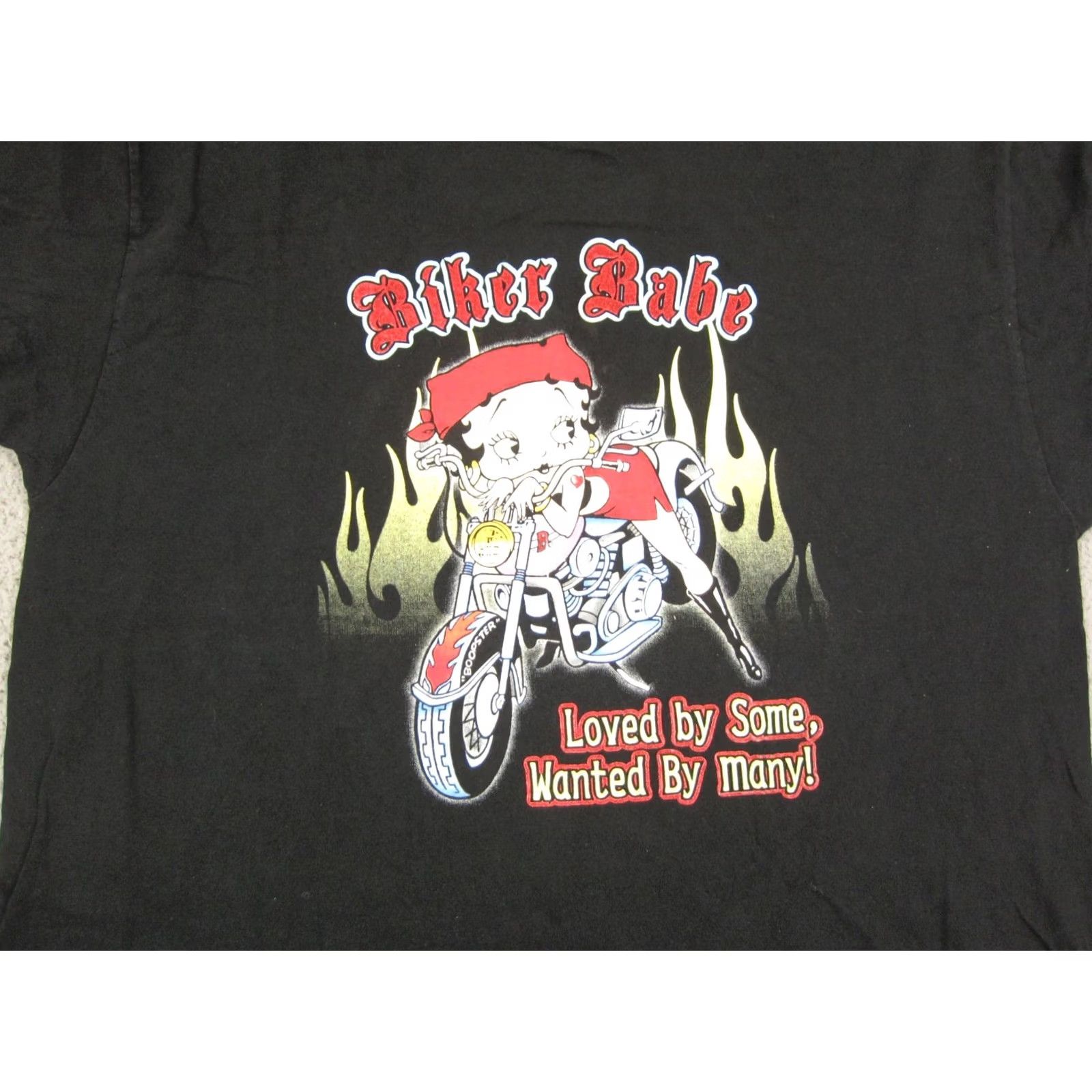 Vintage Vintage Betty Boop Shirt XL Black Motorcycle Biker 90s Mens T-Shirt Betty Boop, Motorcycle, Biker, 90s, XL, Black, Men Size US XL / EU 56 / 4 - 2 Thumbnail