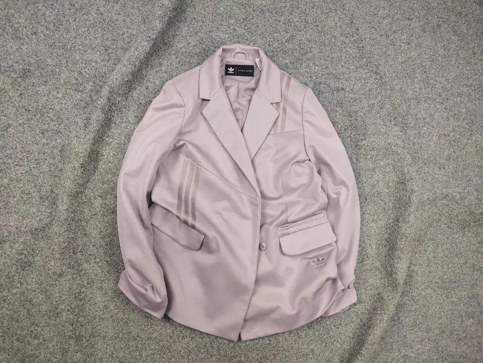Adidas Danielle Cathari lavender asymmetric Blazer jacket