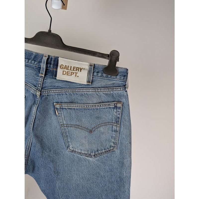 Gallery Dept. o1rshd1 Levi's 501 Reconstructed Denim Jeans in Indigo Blue Size US 35 - 15 Thumbnail