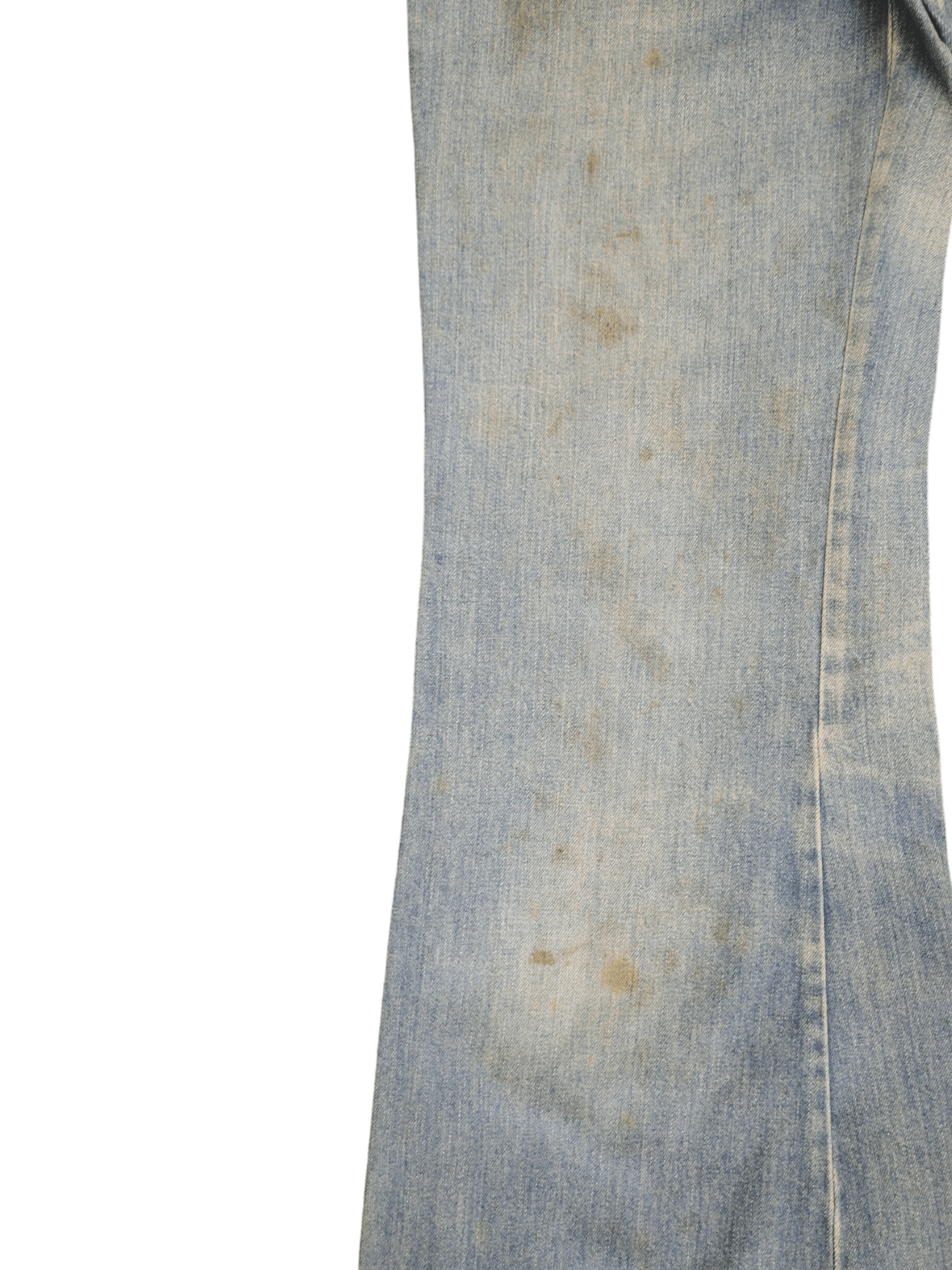 If Six Was Nine Flare Jeans Dirty Dusty Bell Bottom Boot Cut Y2k Goa Size US 27 - 7 Thumbnail
