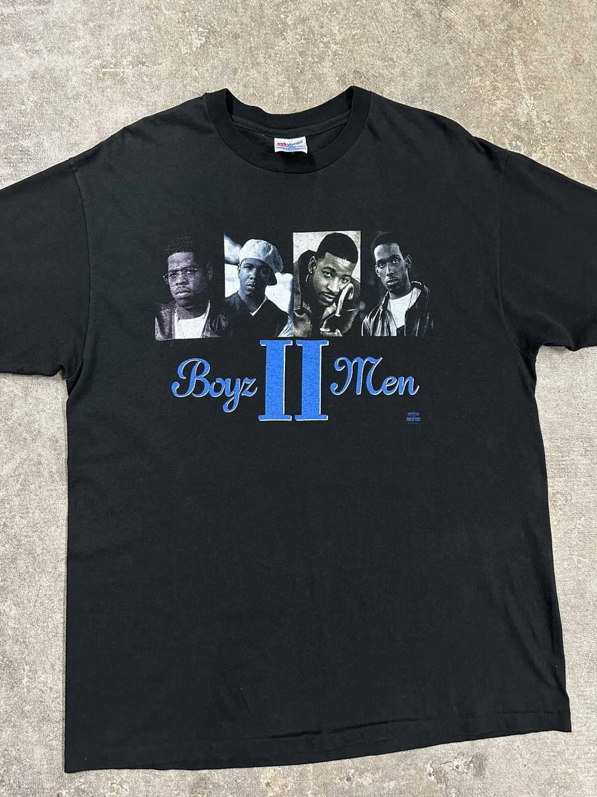 Hanes Vintage 90s Hanes Boyz 2 Men All Around The World Rap Shirt Size US XL / EU 56 / 4 - 3 Thumbnail
