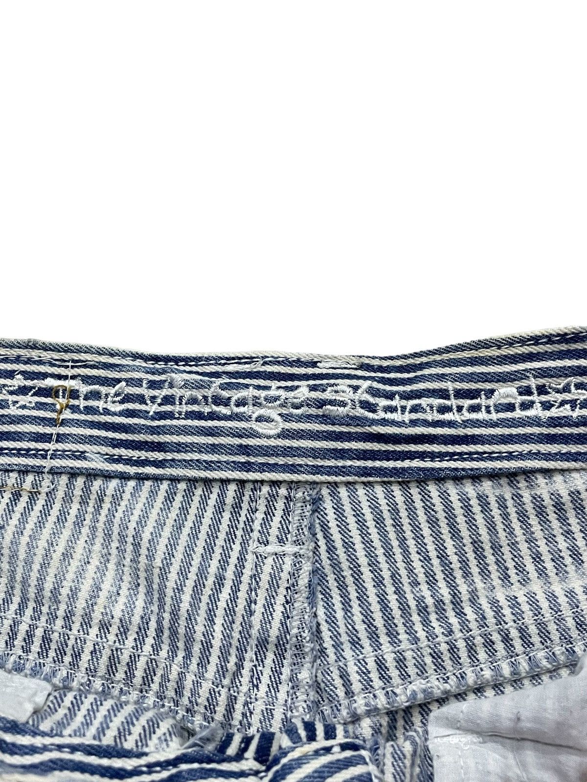 Hysteric Glamour × Japanese Brand The Vintage Standard Japan Hickory Distressed Laser Jeans Size US 30 / EU 46 - 17 Thumbnail