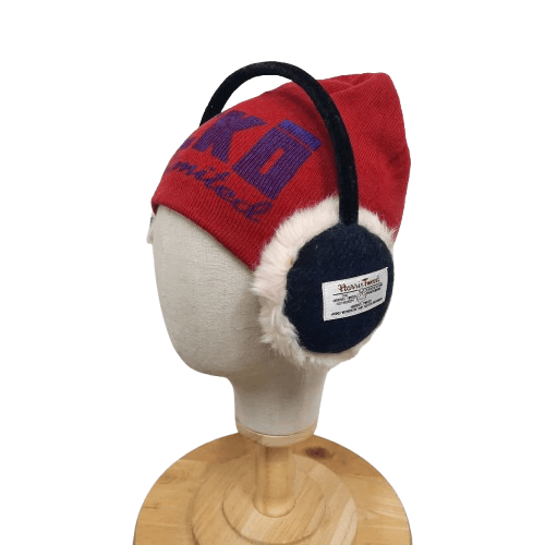 Harris Tweed 🥶 Harris tweed patch checked winter ski fur earmuff Size ONE SIZE - 1 Thumbnail
