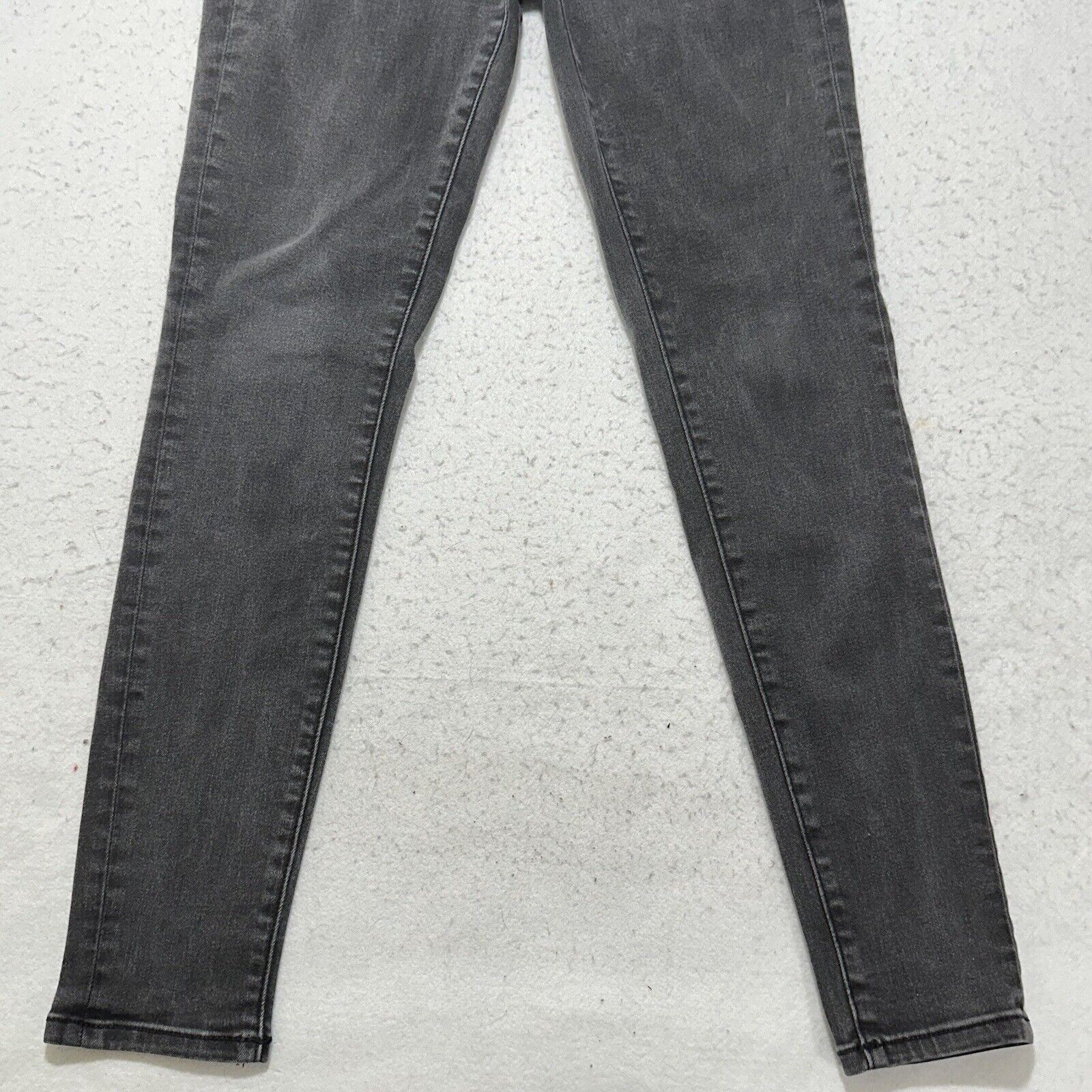 Ann Taylor Ann Taylor 6 Skinny Denim Jeans Dark Gray Mid Rise Size 28" / US 6 / IT 42 - 3 Thumbnail
