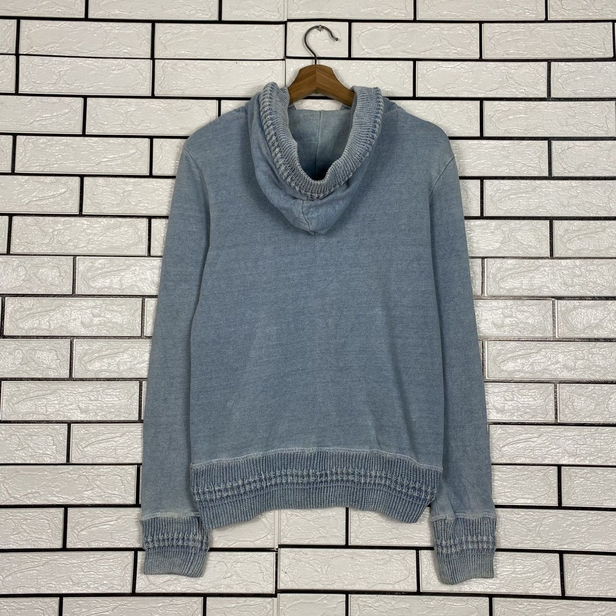 Japanese Brand Indigo Zipper Denim Sweater Japan Issey Miyake Size US M / EU 48-50 / 2 - 9 Thumbnail