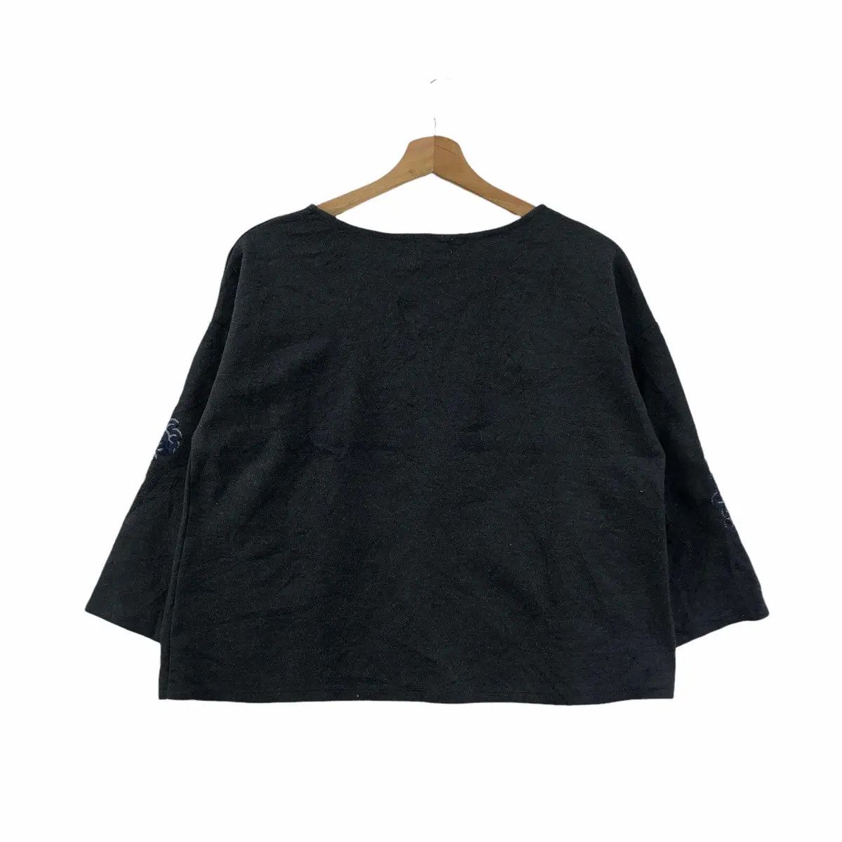 Beams Plus Vtg 90’ BEAMS PLUS HEART Japan Floral Embroidery Blouse Size L / US 10 / IT 46 - 2 Thumbnail