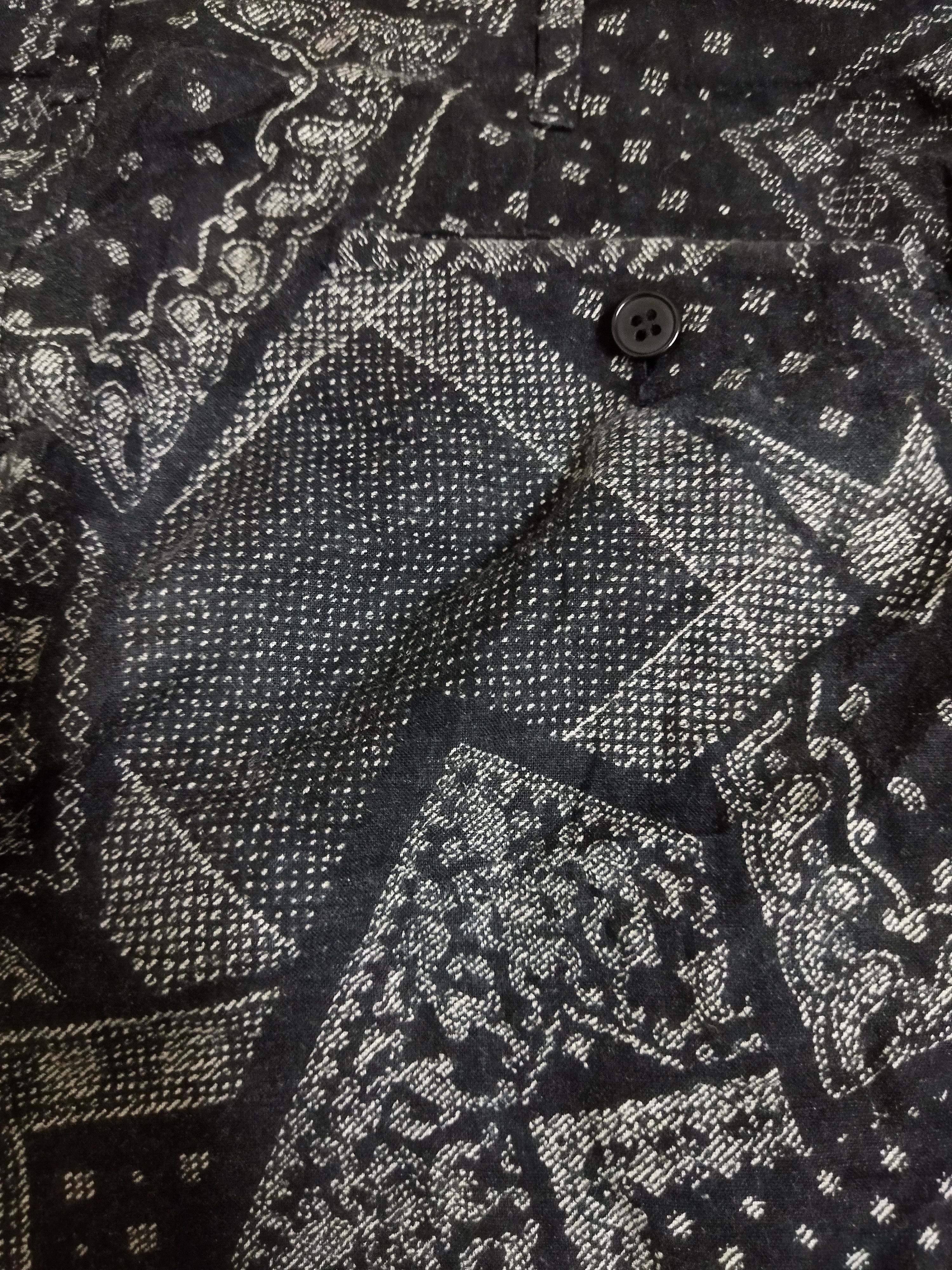 SHIPS Ships Jet Blue Bandana Paisley Pants Size US 32 / EU 48 - 4 Thumbnail