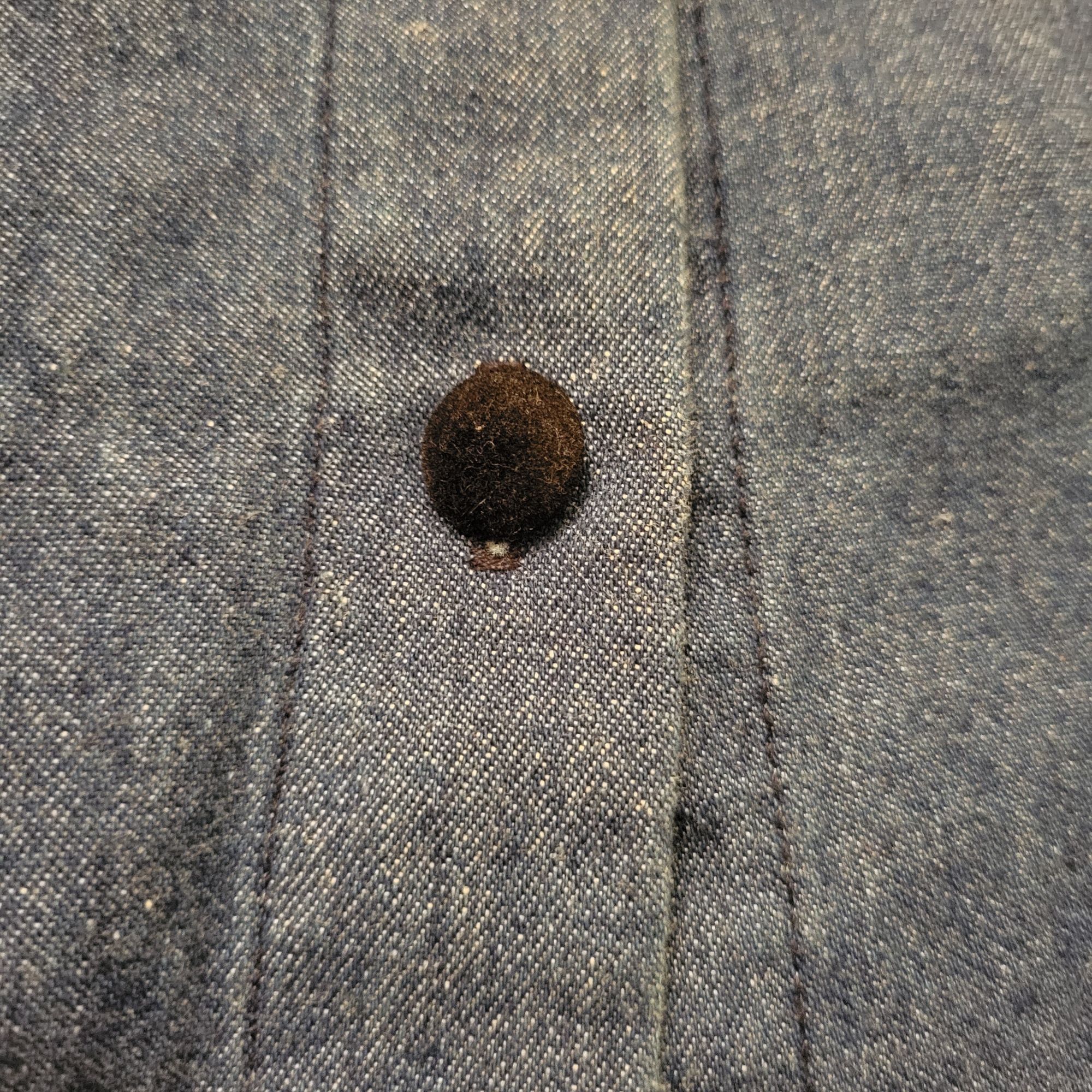 Vintage Vintage Jaclyn T Jean Denim Button Down Skirt L Cotton Modes Size 29" - 3 Thumbnail