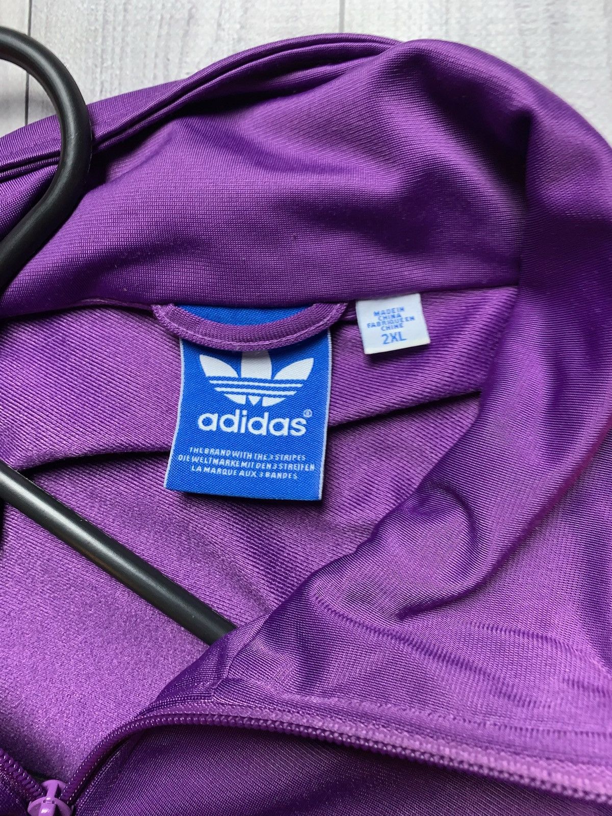 Adidas × Vintage Vintage adidas original track jacket size XXL purple rare Size US XXL / EU 58 / 5 - 3 Thumbnail