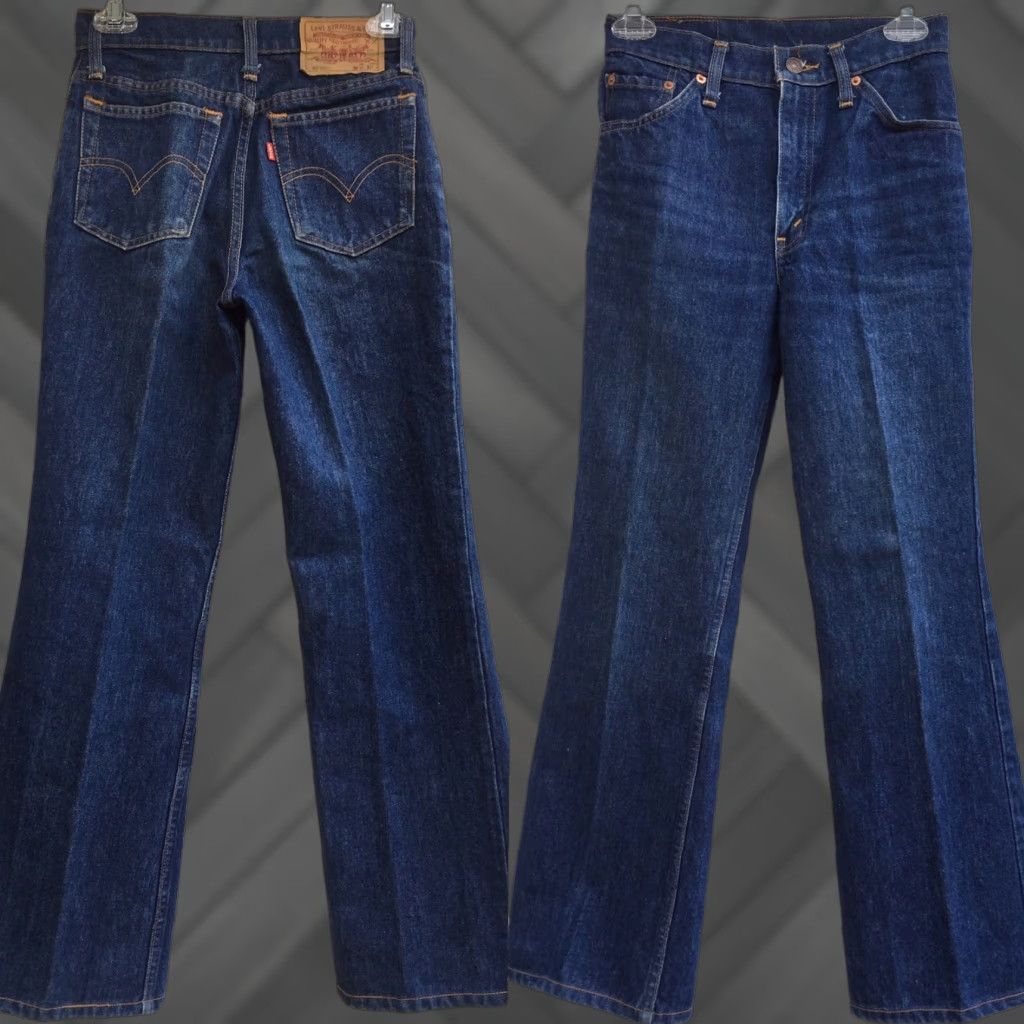 Levi's VINTAGE Levi's 508 Jeans Shirt Mens Casual Levi's 27 Blue Denim 1980s 90s Size 27" / US 4 / IT 40 - 1 Thumbnail