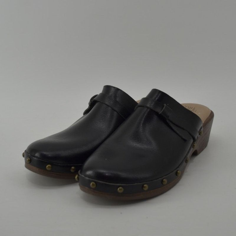 Other Time and Tru Womens Sz 8 Clogs Black Faux Leather Y2K Style Size US 8 / IT 38 - 12 Thumbnail