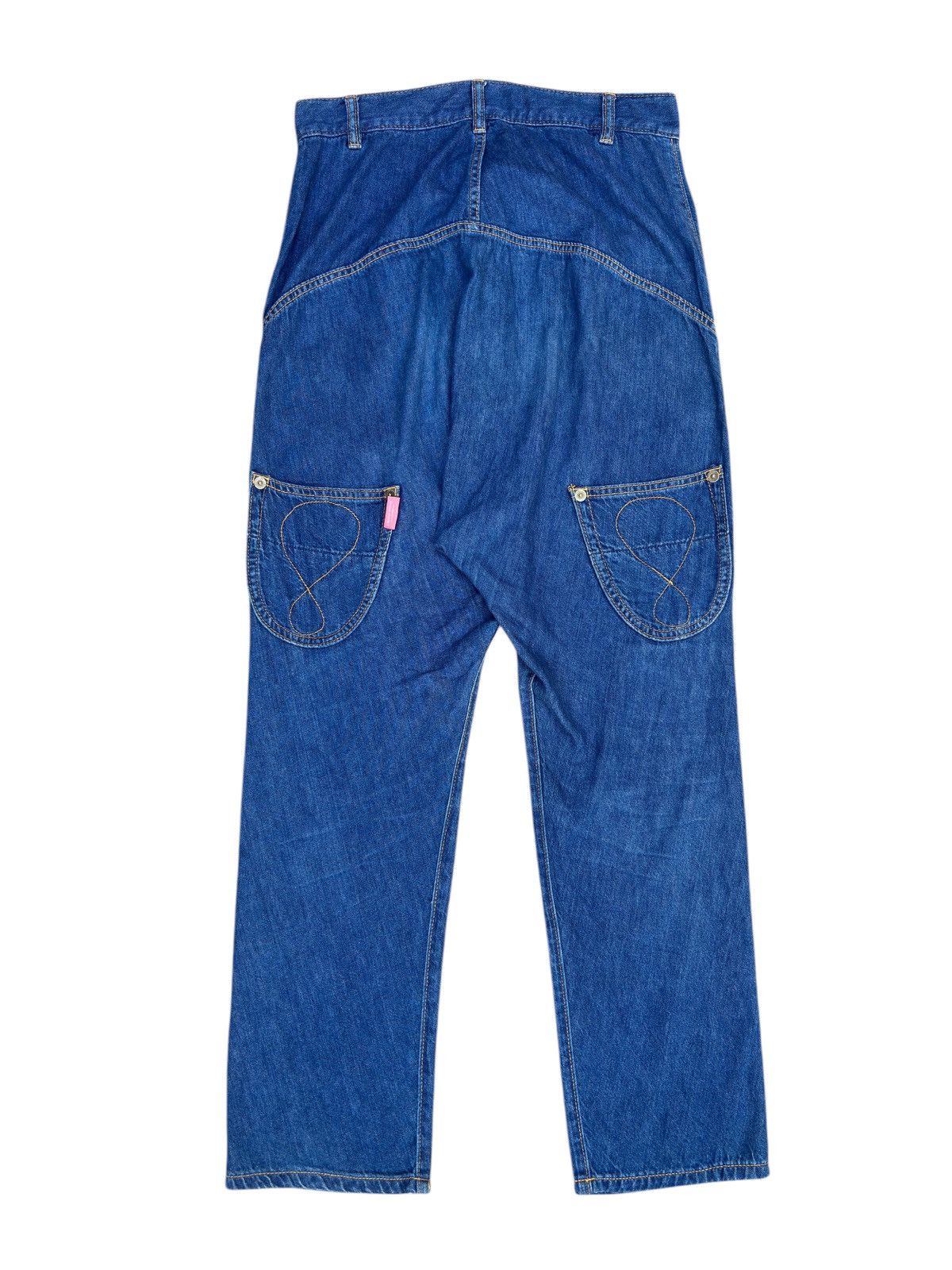 Issey Miyake × Ne-Net Mercibeaucoup jevous emprie drop crotch Denim Jeans Japan Size 32" / US 10 / IT 46 - 1 Thumbnail