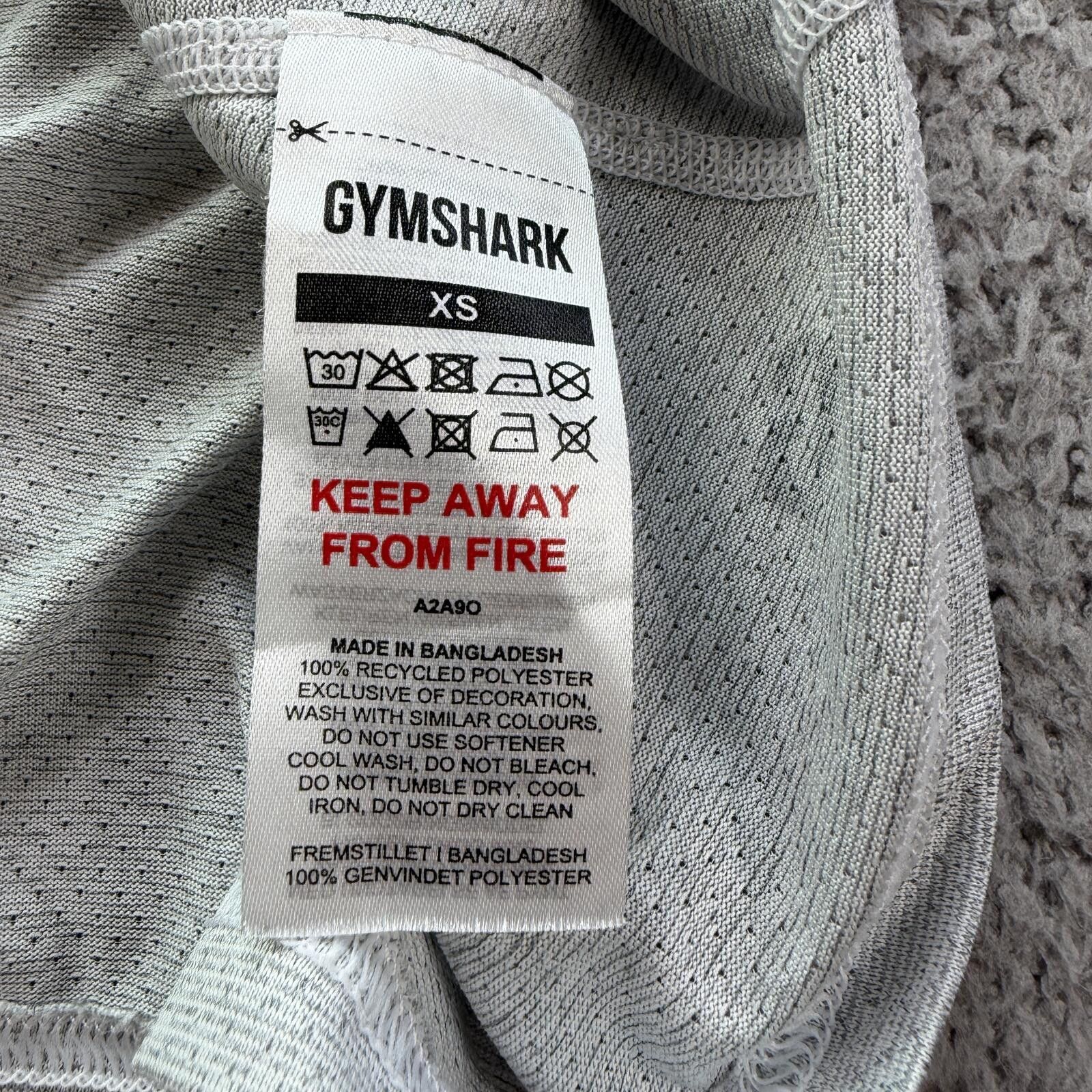 Gymshark Gymshark Women’s XS White Breathable Mesh T-Shirt Tee Slim Size XS / US 0-2 / IT 36-38 - 5 Thumbnail