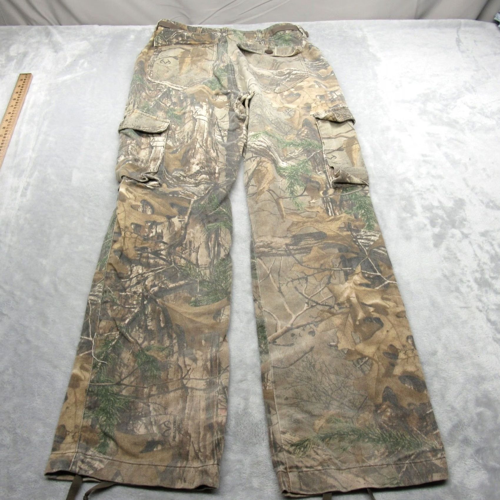 Vintage Cabelas Pants Mens 30x31 Green Realtree Camo Adjustable Waist Hunting Cargo Size US 30 / EU 46 - 3 Thumbnail