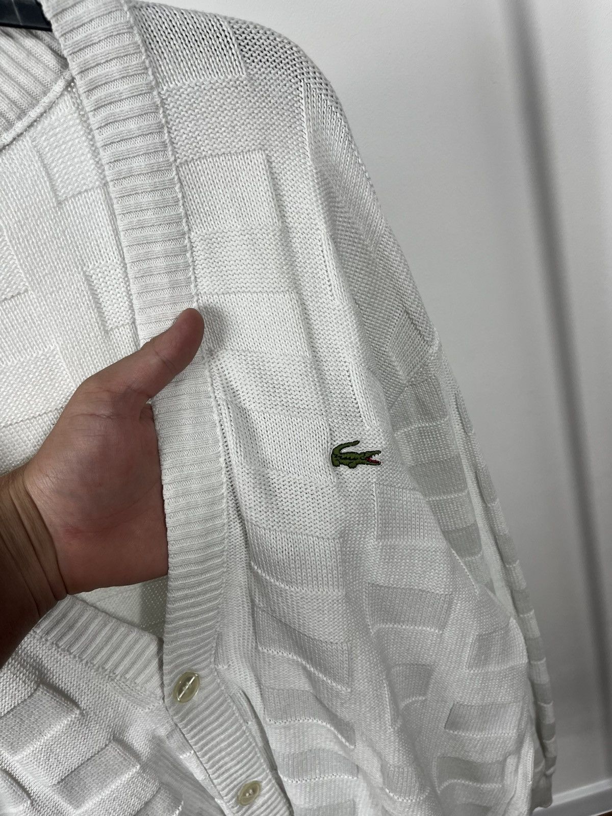 Lacoste Vintage Chemise Lacoste Cardigan Made in France Size 5 Size US XL / EU 56 / 4 - 3 Thumbnail