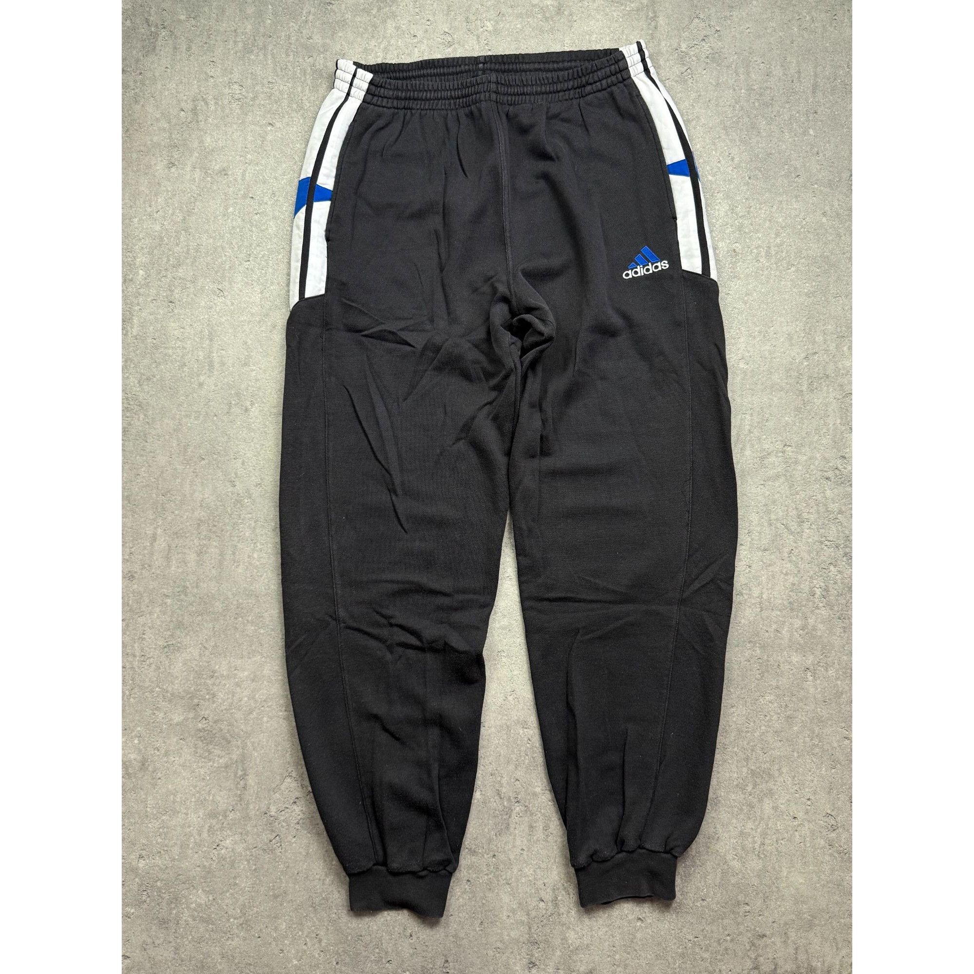 Adidas VINTAGE 90s Adidas Tracksuit Bottoms • Rare Flag Tag • Size Size US 34 / EU 50 - 1 Thumbnail