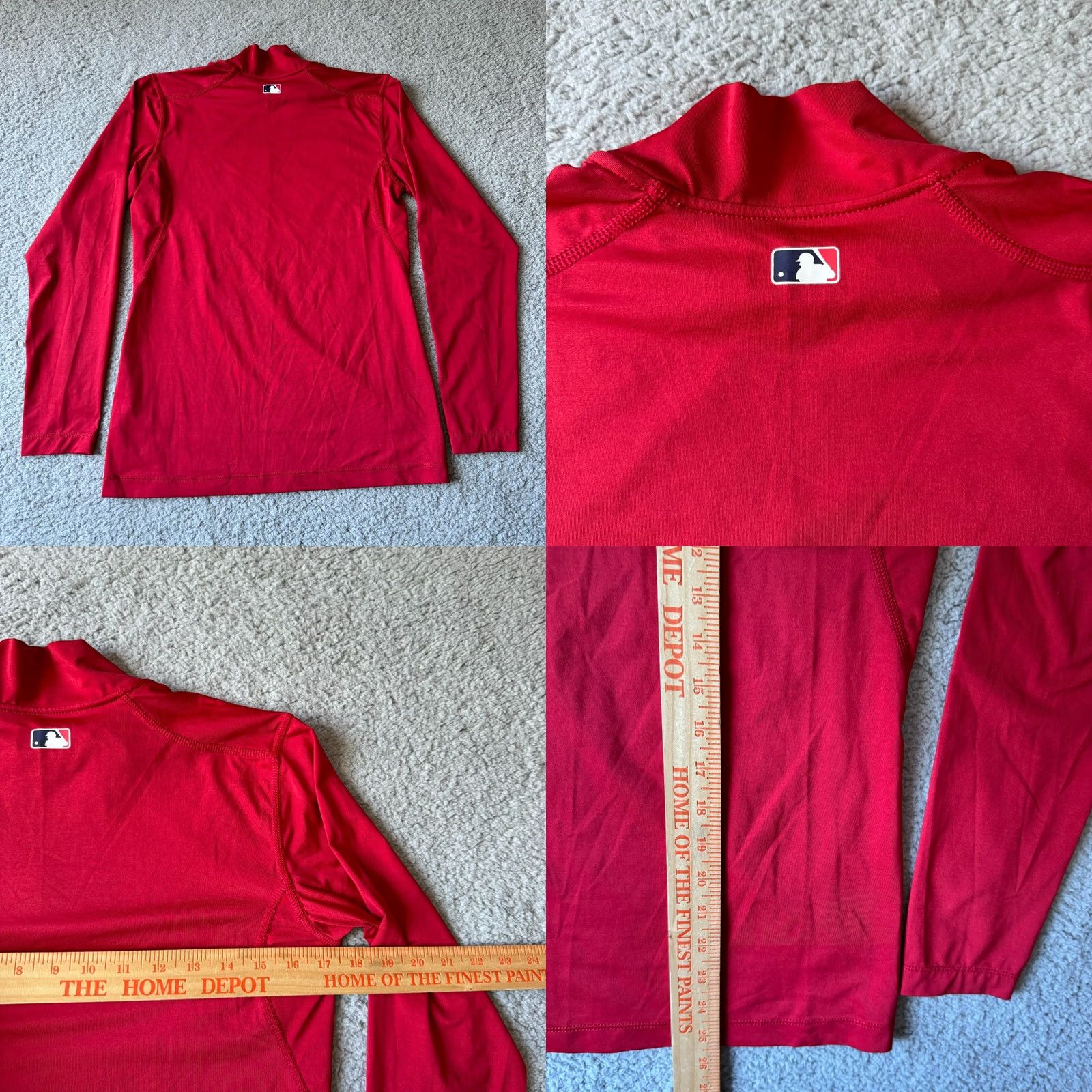 Nike Nike Team Shirt Mens Small Red Pro Athletic Top Fit Dry Baseball Size US S / EU 44-46 / 1 - 8 Thumbnail