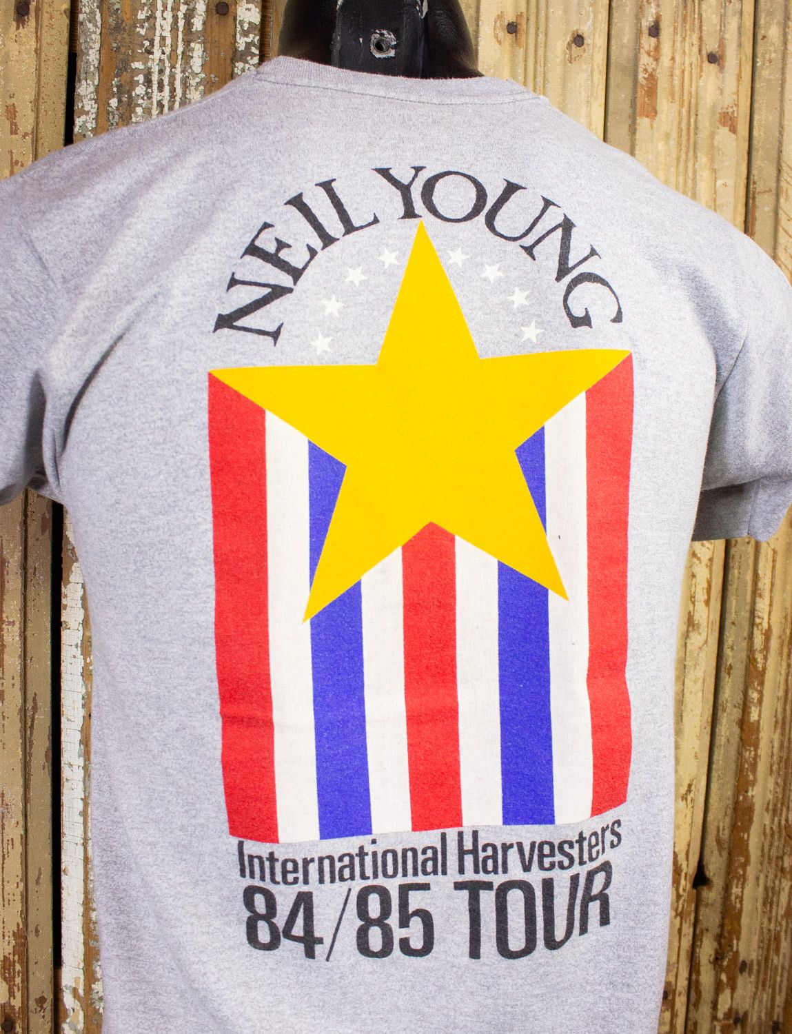 Band Tees × Vintage Neil Young International Harvesters Concert T Shirt 1984/85 Size US S / EU 44-46 / 1 - 5 Thumbnail
