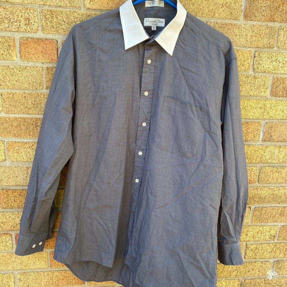 Dior Vintage Christian Dior Chemise Button Up Dress Shirt Kimono Size US L / EU 52-54 / 3 - 3 Thumbnail