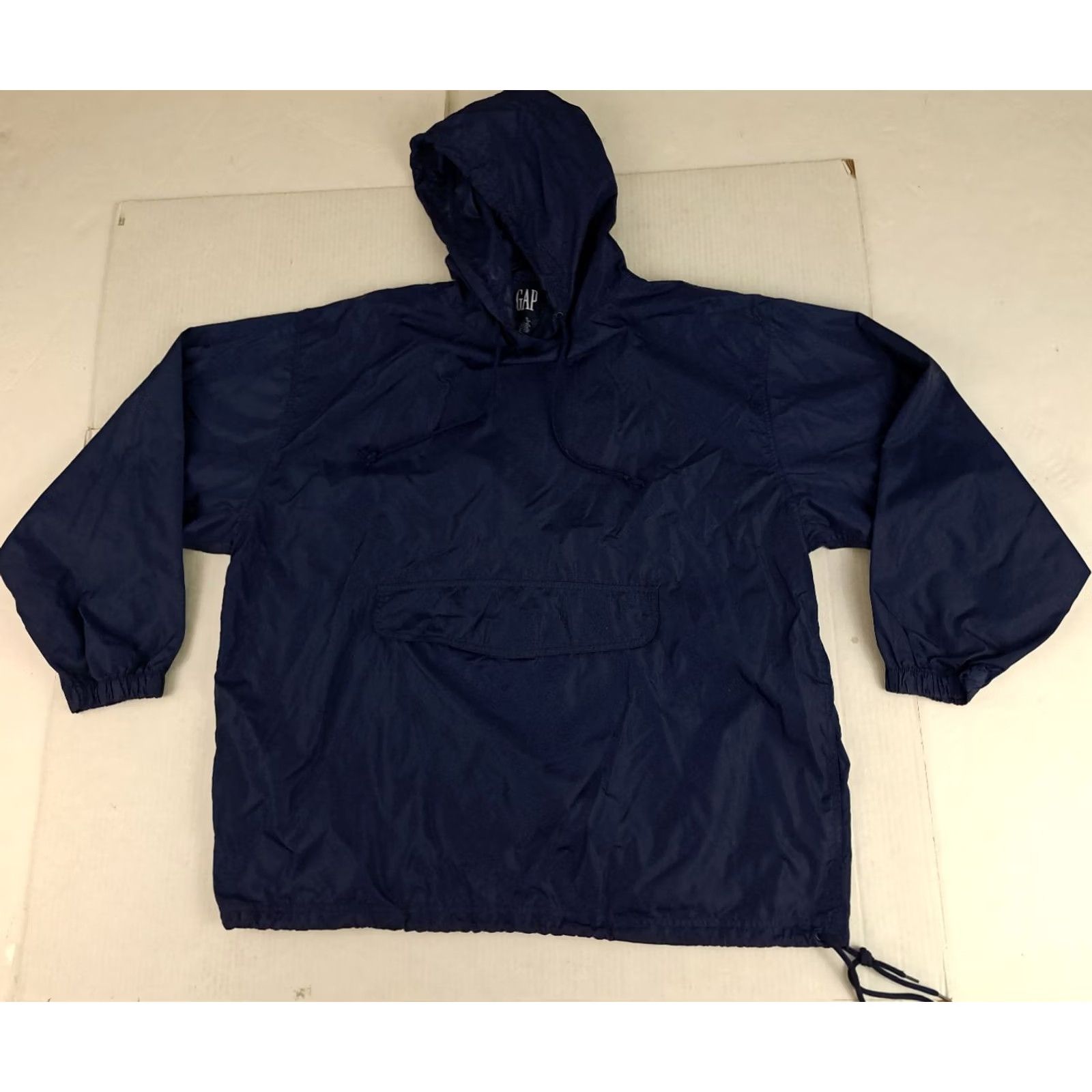 Gap VINTAGE Gap Hooded Windbreaker Nylon Blue Pouch Pocket 90s Jacket Medium/Large Unisex Adults Mens Womens Size US L / EU 52-54 / 3 - 2 Thumbnail