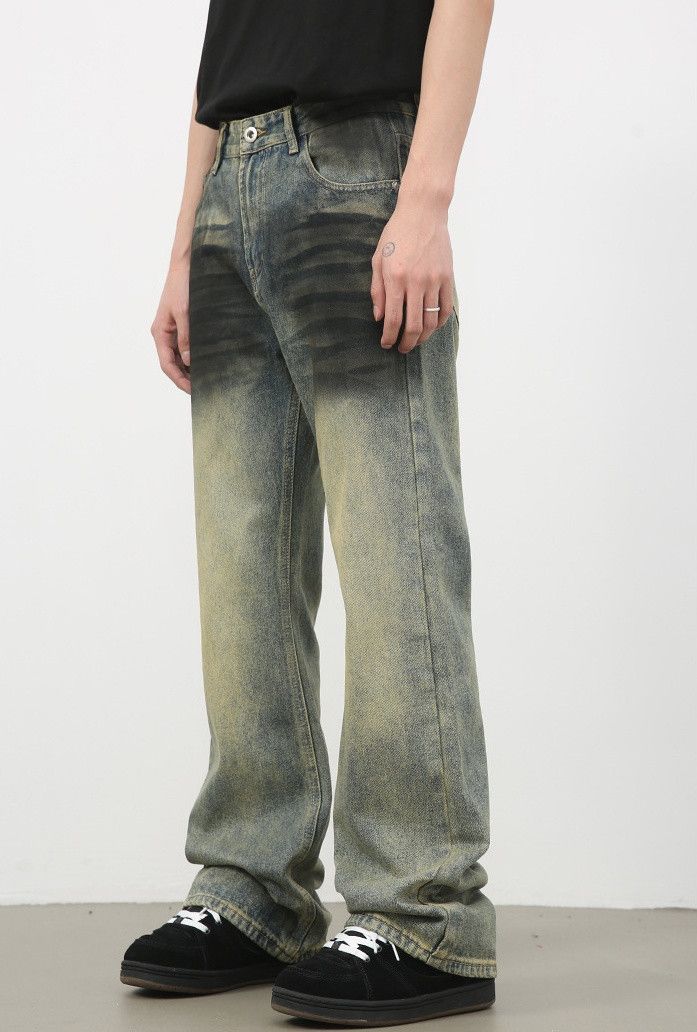 Japanese Brand × Jean Vintage washed distressed high street bootcut jeans Size US 32 / EU 48 - 5 Thumbnail