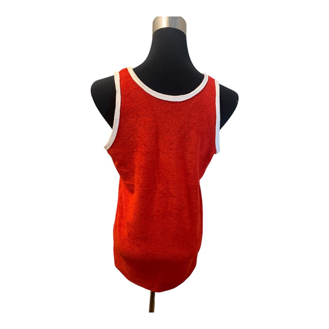 Vintage Vintage Authentic 80s Red Terrycloth Sports Tank Top Size M / US 6-8 / IT 42-44 - 5 Thumbnail