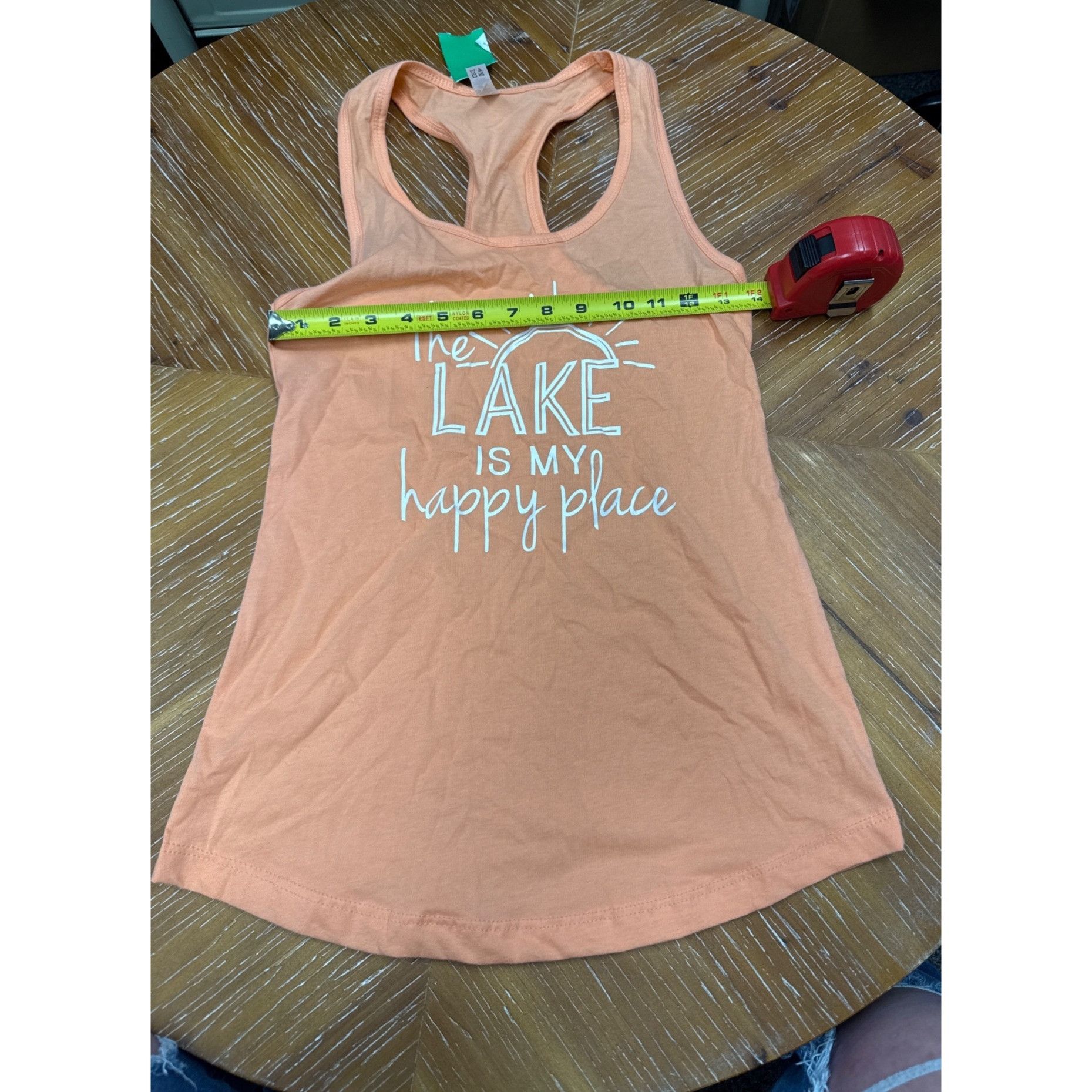 Other The Lake Is My Happy Place Womens Peach Tank Top Size S / US 4 / IT 40 - 3 Thumbnail