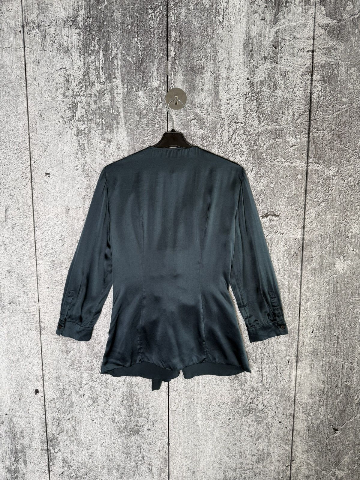 Prada Prada 100% Silk Draped Knot Blouse Top Made In Italy Size S / US 4 / IT 40 - 7 Thumbnail