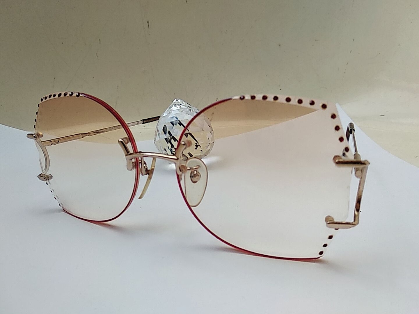 Vintage Vintage 80s TURA Mod 178 Diva Rimless Sunglasses Japan Size ONE SIZE - 3 Thumbnail