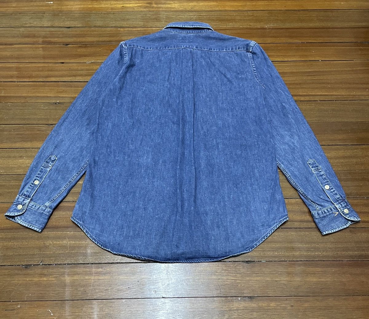 Japanese Brand Very Rare Vintage Japanese Brand Orslow Chambray Shirt 2000s Size US M / EU 48-50 / 2 - 2 Thumbnail