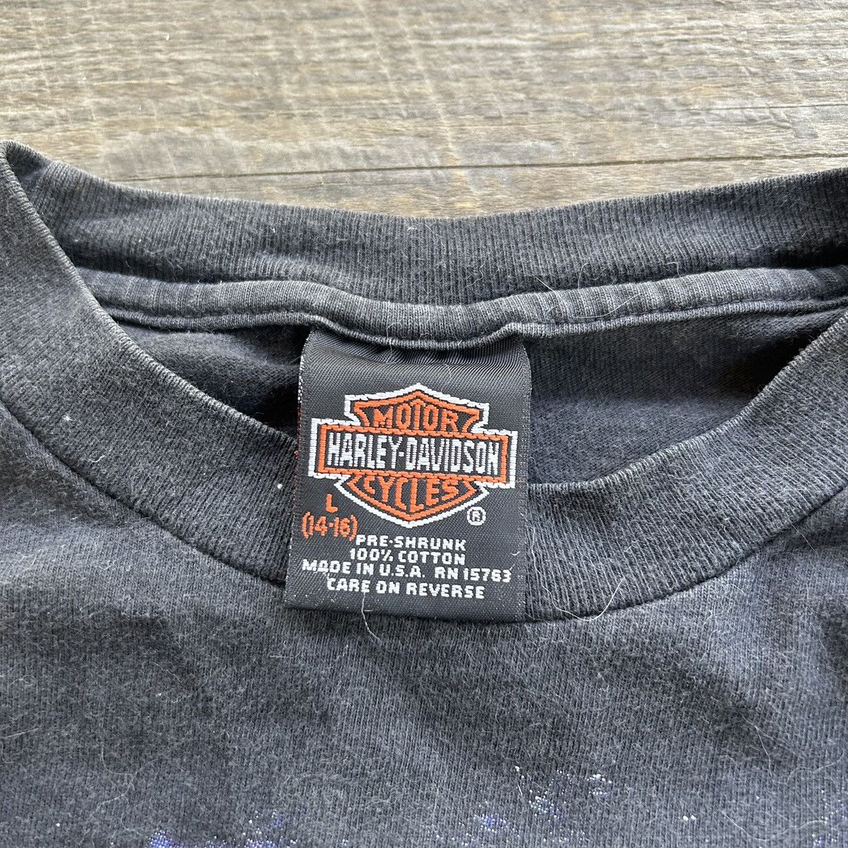 Harley Davidson Vintage 90s Faded Harley Davidson Space Earth Youth T Shirt Size US XS / EU 42 / 0 - 5 Thumbnail