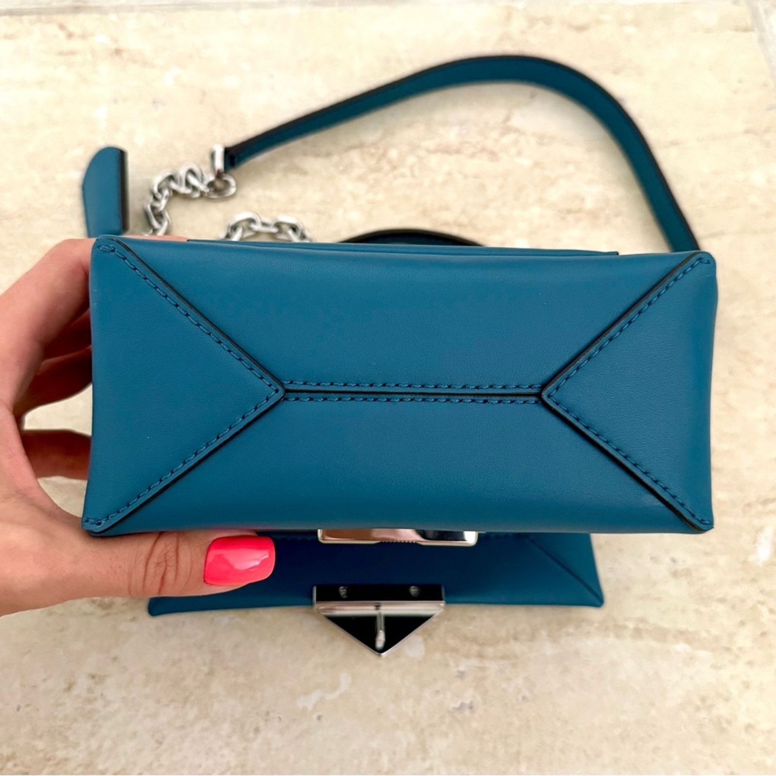 Michael Kors NWT! MICHAEL KORS Cece Teal Handbag, Small, MSRP.$448 Size ONE SIZE - 10 Thumbnail