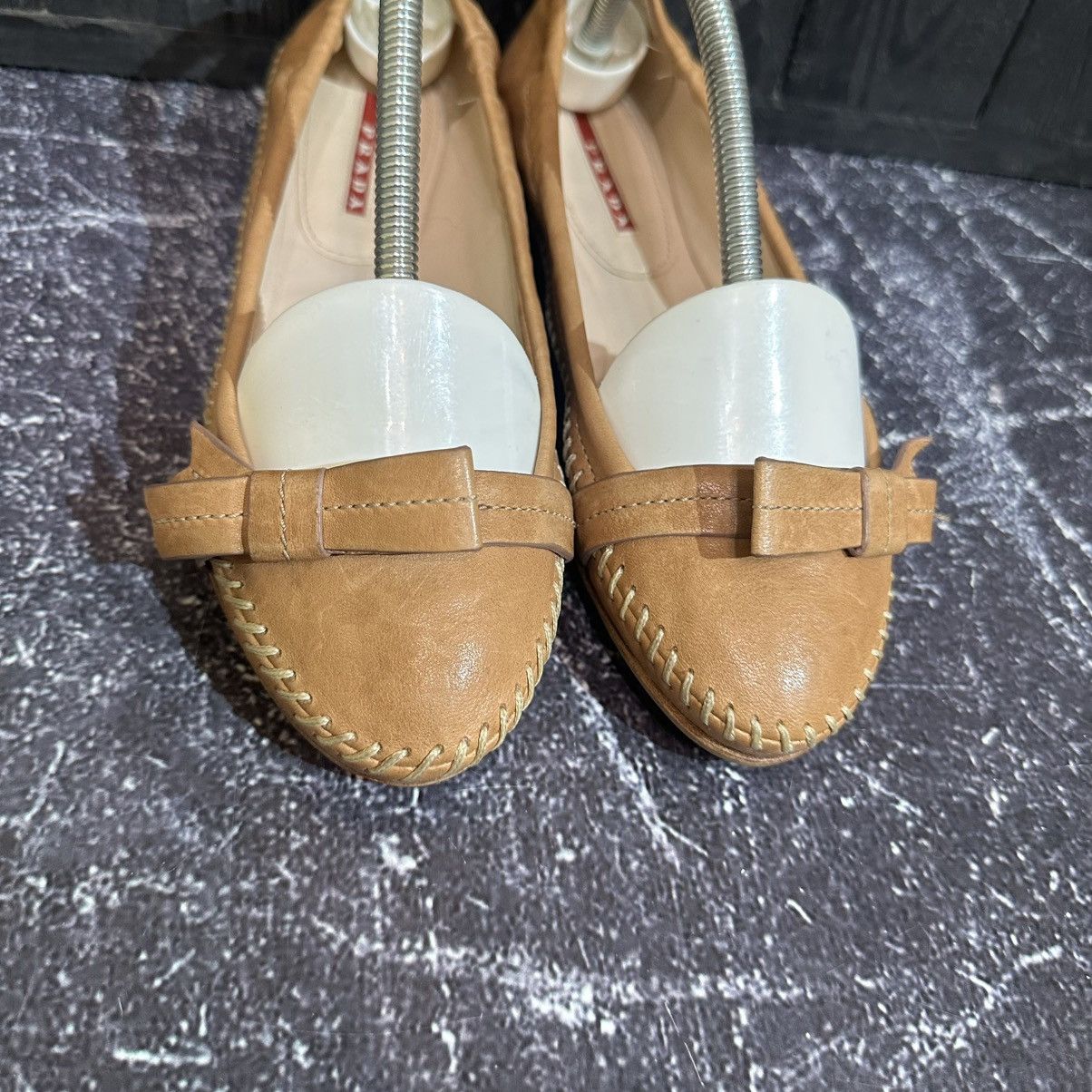 Prada PRADA - Leather Women’s Ballet flats size 36 Size US 6 / IT 36 - 7 Thumbnail
