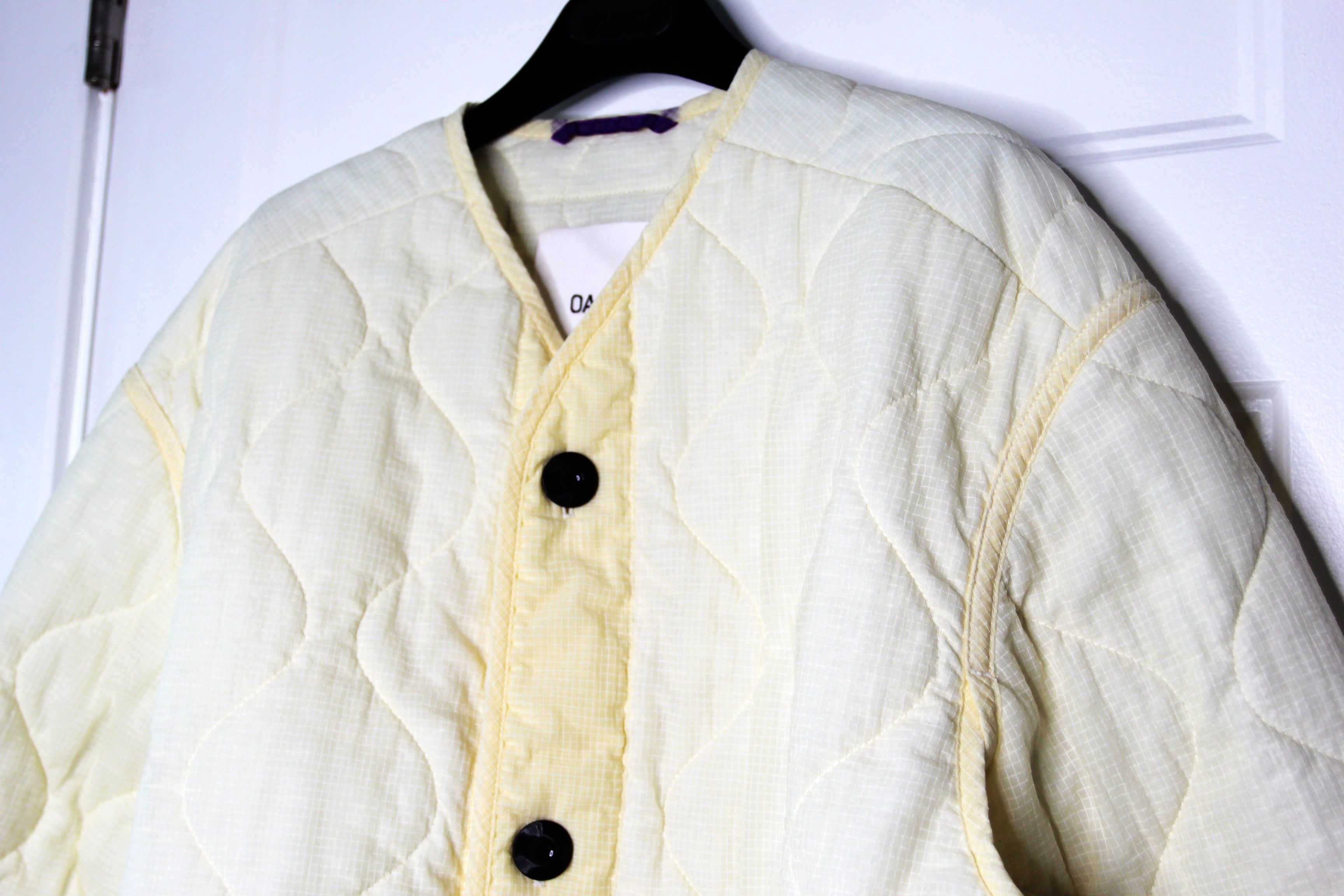 OAMC BNWT SS23 OAMC OFF-WHITE QUILTED JACKET XL Size US XL / EU 56 / 4 - 4 Thumbnail