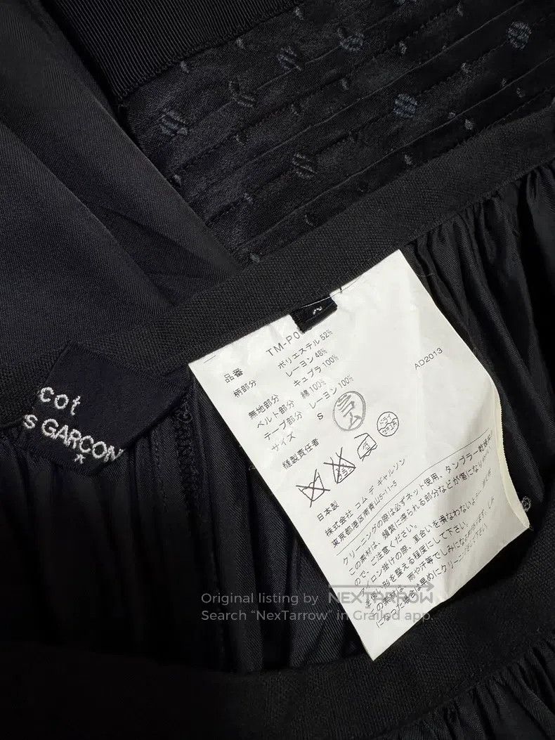 Comme des Garcons Comme Des Garcons size S Embroidered Polka Dot Fake Two-Pi Size 23" - 8 Thumbnail