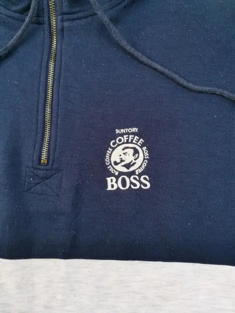 Japanese Brand Suntory Boss Coffee Embroidered Logo Sweatshirt Size US L / EU 52-54 / 3 - 5 Thumbnail