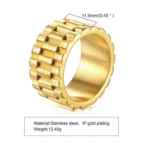 Vintage Watch Band Shaped Ring Size ONE SIZE - 3 Thumbnail
