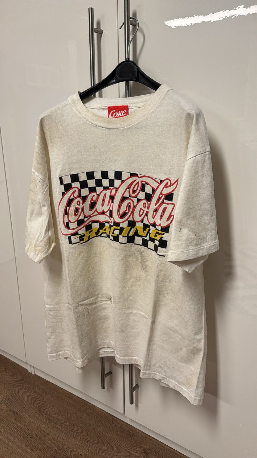 Vintage Vintage 90s Coca-Cola Racing Double Sided Graphic Tee Size US XL / EU 56 / 4 - 1 Thumbnail